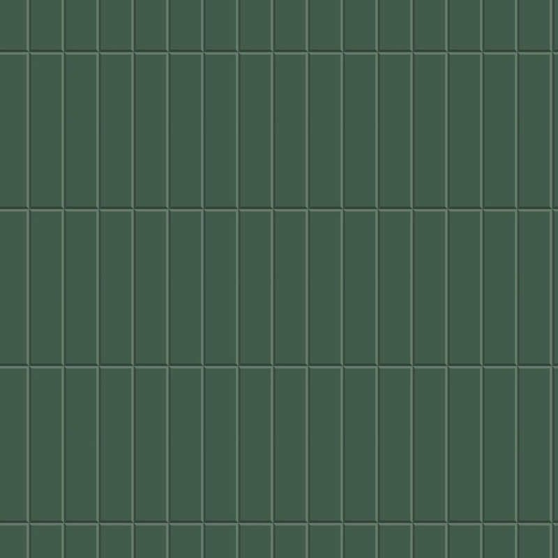 Tall Tiles - Papier peint vert forêt