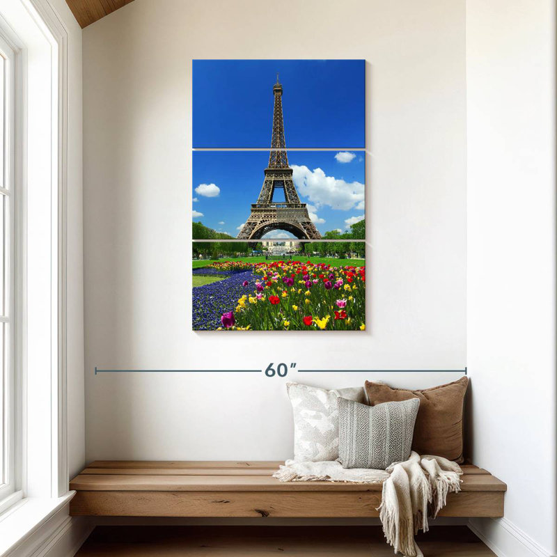 Eiffel Tower At Springtime, 45" H x 28" W