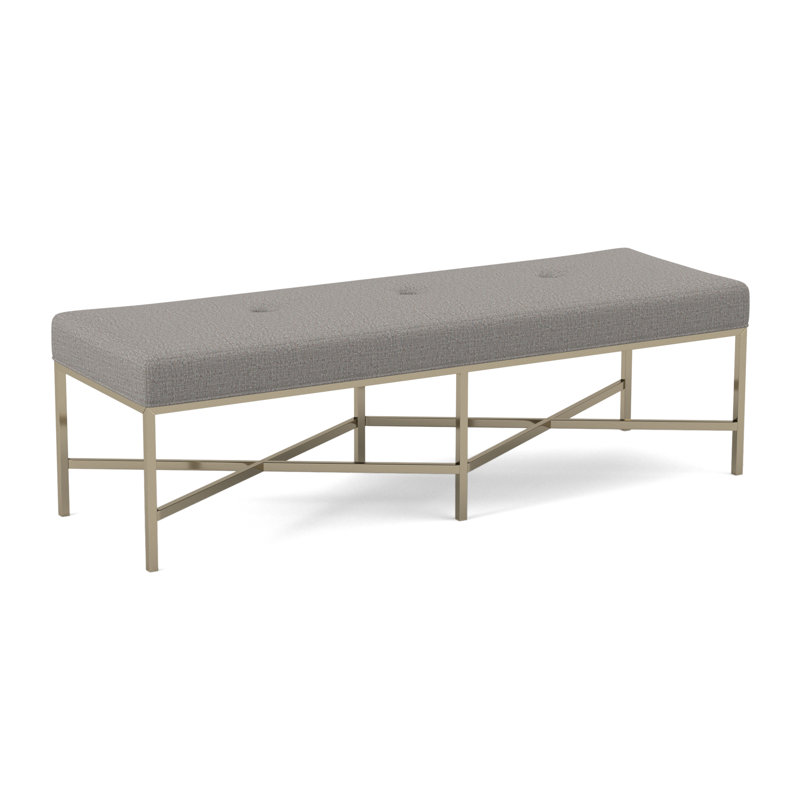 Percy Upholstered Bench, Polly Snow