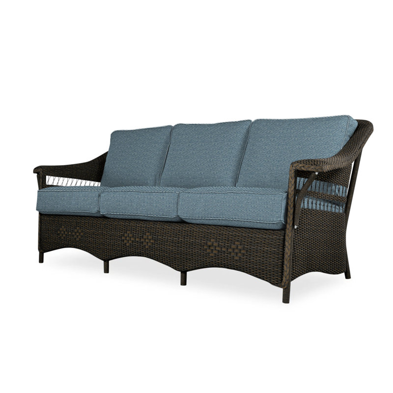 Nantucket Outdoor 3 - Seat Patio Sofa, Remy Pebble, Mink