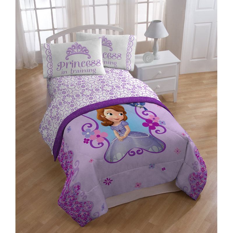 Sofia The First Microfiber Floral Sheet Set