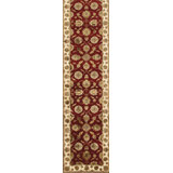 Hand Woven Cotton and Wool Floral Area Rug