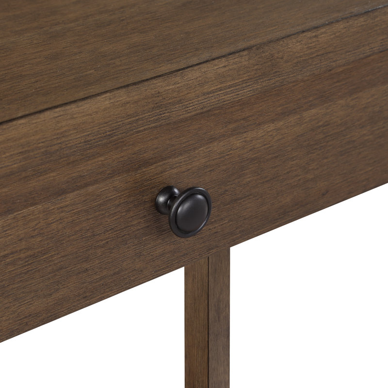 Victor Brown Oak Writing Desk with Drawer