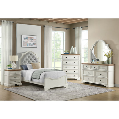 Ensemble de chambre à coucher Aryion Youth Twin UPH 5 pièces blanc