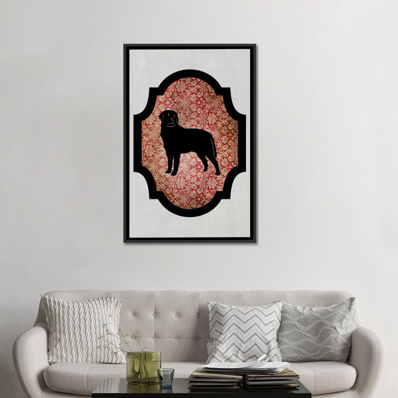 5by5collective «Rottweiler II», impression sur toile tendue, H 48 po x l 32 po x P 1,5 po, Toile avec cadre noir