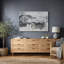 Abstrait paysage de montagne gris, images de salon, impression sur toile encadrée sur toile.-1056300144-1056300147