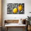 Ensemble de 3 citrons pop sur toile-1242645082