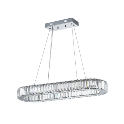Luxury Oval Led Crystal Kitchen Island