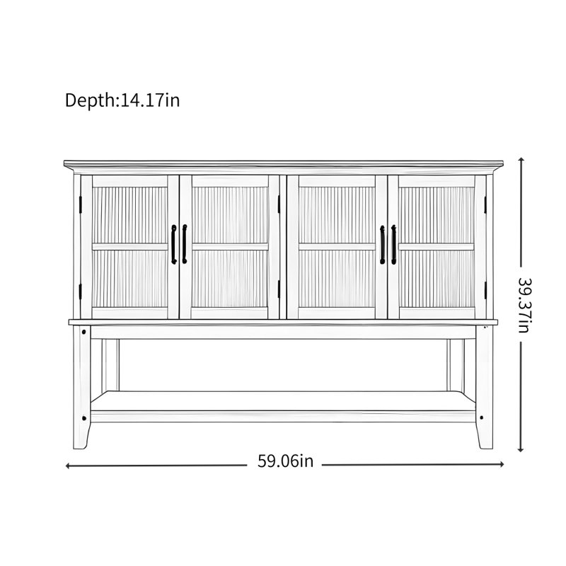 Vitrine American Retro Design