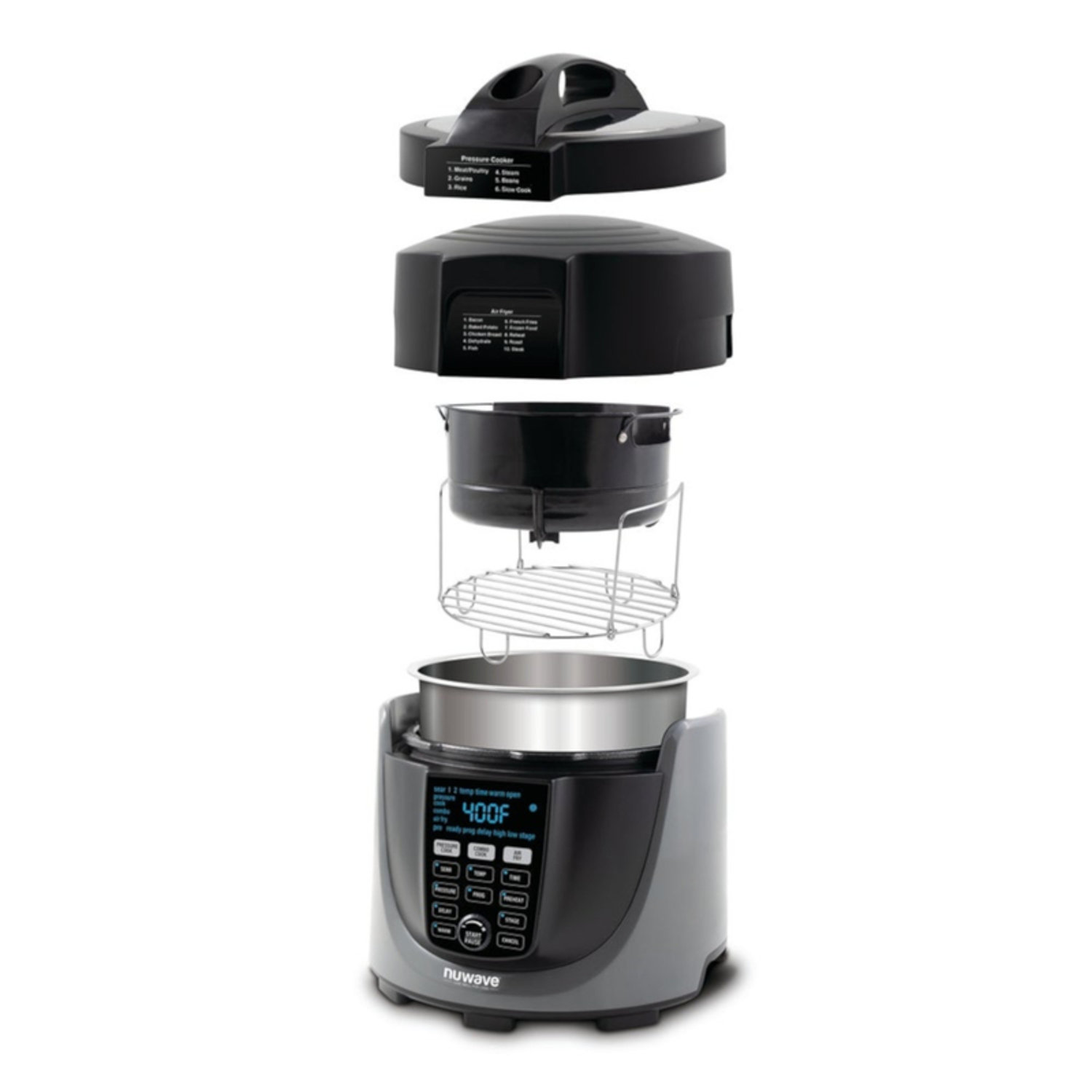  6.5Qt Pressure Cooker and Air Fryer Combos, 21-in-1
