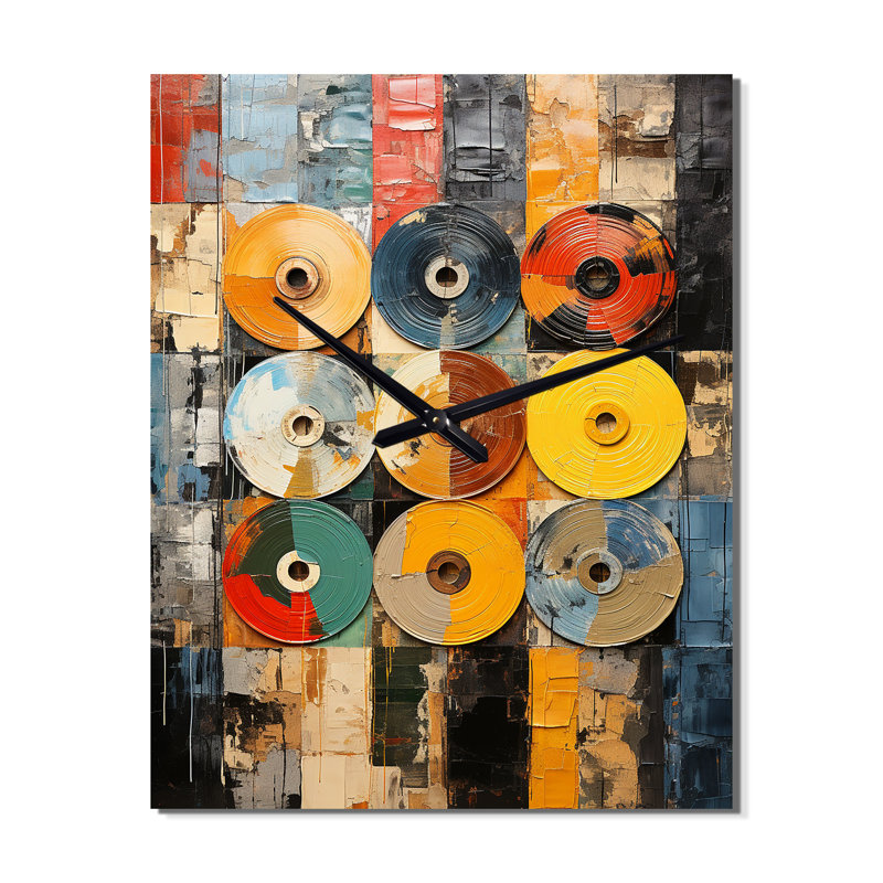Horloge murale vinyle, Petit