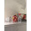 Toucan Clear/Red/Gold 13.39" Porcelain Table Vase