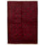 Tapis de zone en laine rouge/noir 6 pi x 9 pi 8 po noué la 2010s one-of-kind à la main-esari turque Allaina