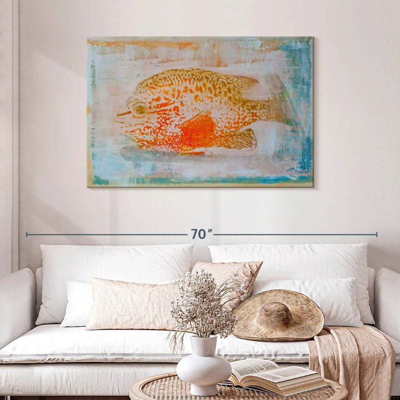 Brampt Orange Sunfish, 30" H x 45" W