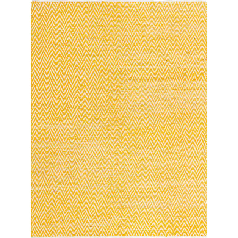 Skilah Cotton Chevron Indoor Rug, Rectangle 9' x 12'