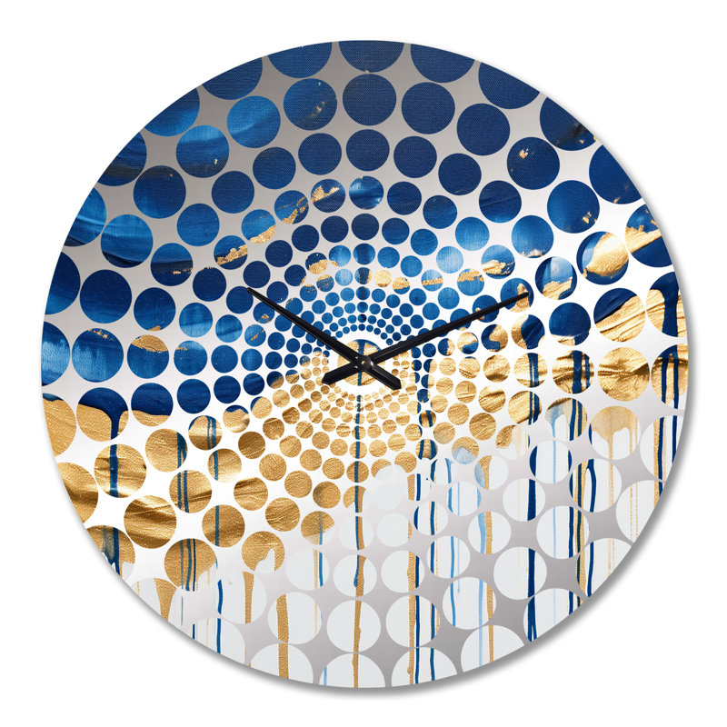 Muscogee - Horloge murale peinture abstraite, Grand