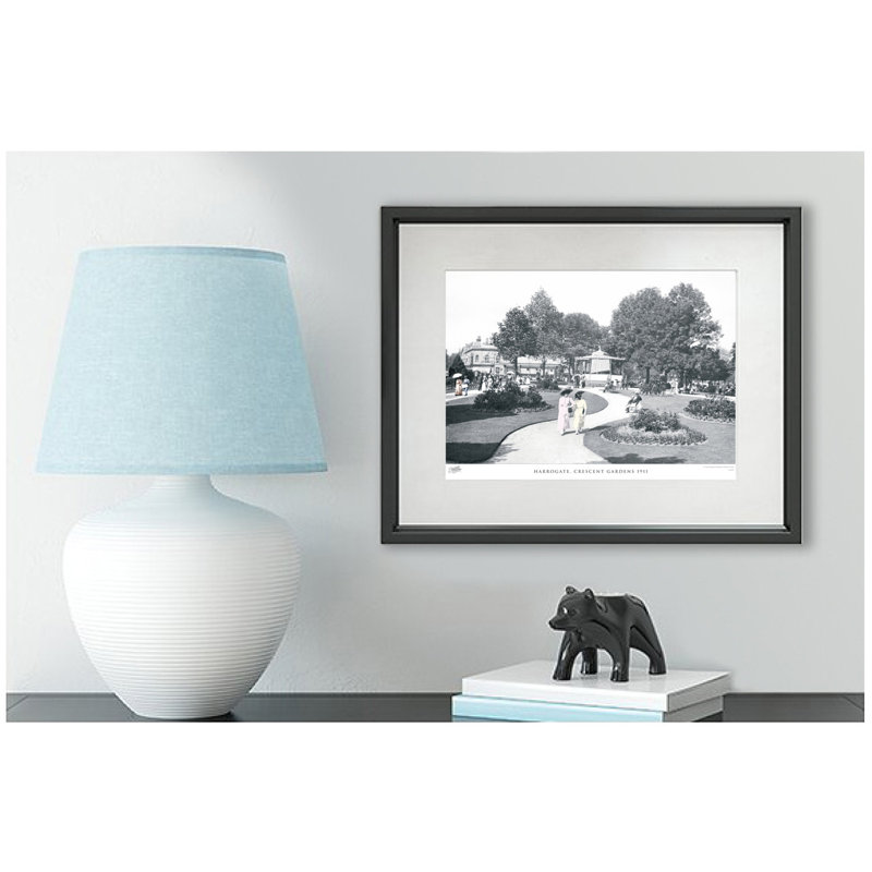 Harrogate, Crescent Gardens 1911 - Single Picture Frame Print, 60cm H x 80cm W x 2.3cm D