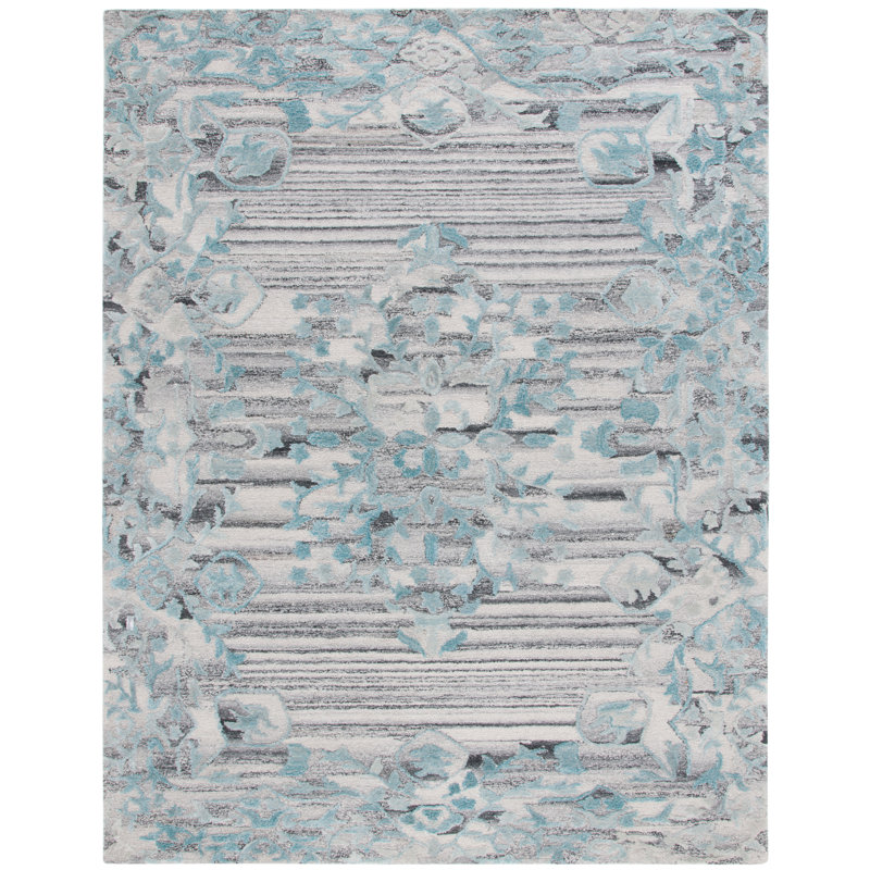 Marquee Hand Tufted Performance Damask Rug, Rectangle 8' x 10'