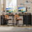 Morihisa L Shaped Desk, 94.5" Reversible Computer Gaming Desk With 3 Drawers, Corner Desk With 2 Monitor Stand, Home Office Desk Workstation-1930855313