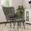 Torianne Faux Leather Wingback Chair with Ottoman-645425290