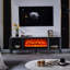 Meuble télé avec cheminée Modern