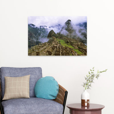 High Angle View Of An Archaeological Site Inca Ruins Machu Picchu Cusco Region Peru South America Abstract Contemporary Architecture Landscape Art