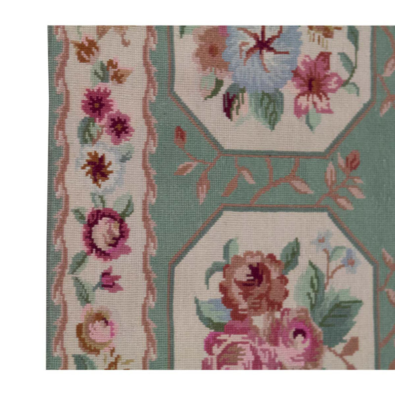 Hand Woven Wool Floral Area Rug