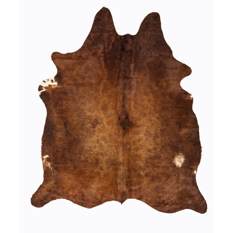 Myrtletown Animal Print Cowhide Flatweave 2cm X 1.75cm Area Rug