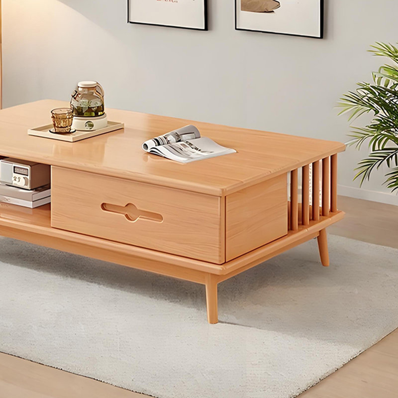 Table basse en bois massif, Burlywood