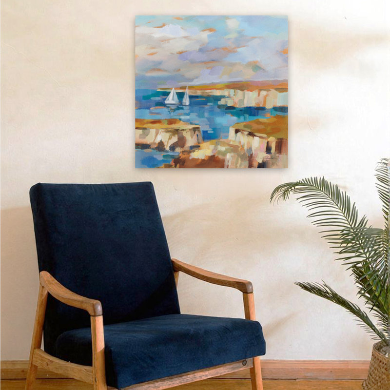 Cape Kaliakra, art contemporain de l'océan, H 24 po x l 24 po
