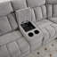Causeuse inclinable manuelle avec console de rangement centrale et porte-gobelets-494405917