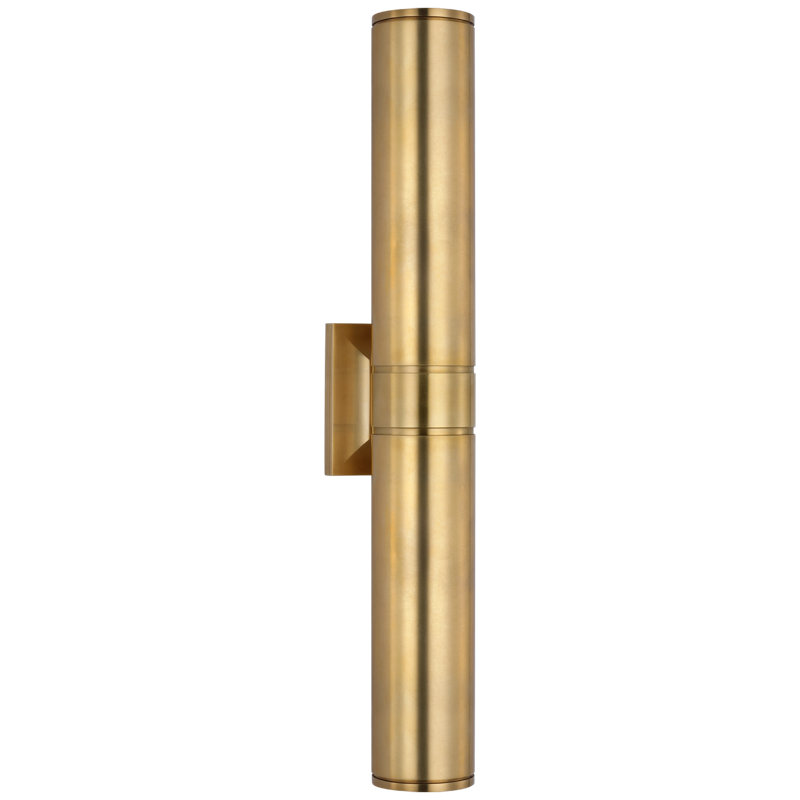 Provo - Light LED Outdoor Armed Sconce, Matte Black, 28" H x 4.5" W x 5.75" D, Black