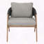 Tissage de rotin classique rembourré pour chaise de patio-1503880286