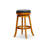 30 Inch Backless Swivel Bar Stool, Fabric Seat For Comfort And Style-443372691-443372690