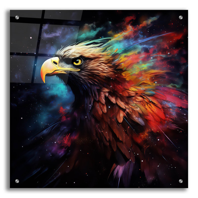 Art mural en verre Winston Porter, H 24 po x l 24 po x P 0,2 po