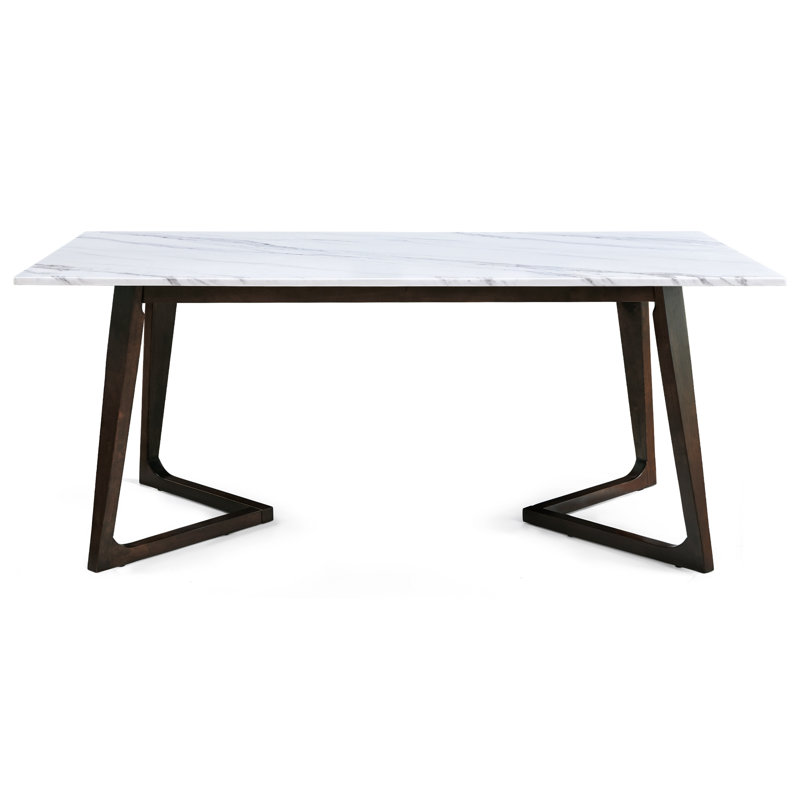 Solid Marble Top Dining Table