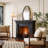 Solid Wood Arch Wall Mirror Decorative Mirror-1655694636