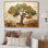 Arbre vert majestueux vert Baobab II - arbre africain, art mural