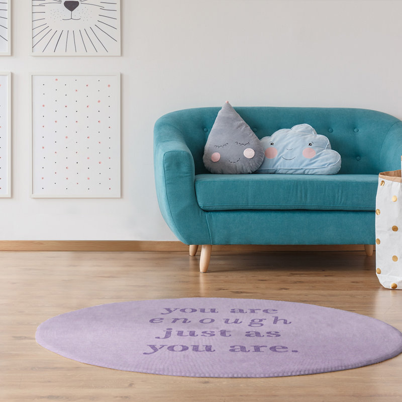 À l’écriture, vous êtes assez tapis poly-chenille, Rond 5 pi