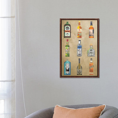 Liquor Bottles - Print on Canvas