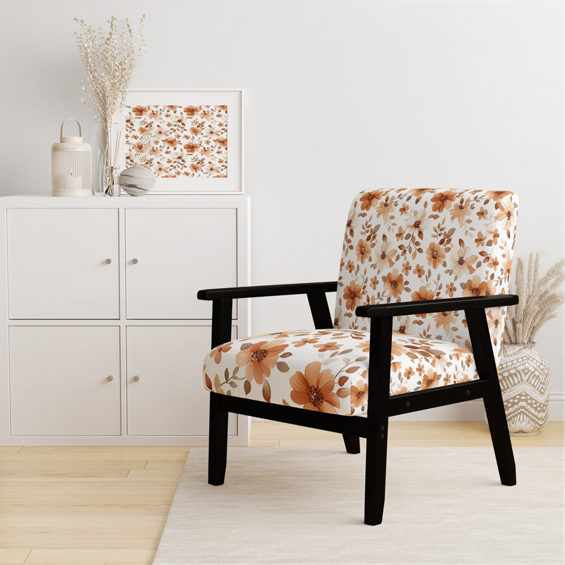 Chaise d'appoint Classic Boho - Chaise avec accoudoirs Boho, Accoudoirs carrés noirs