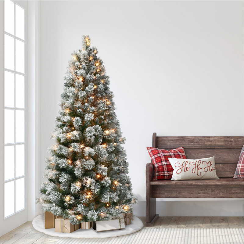 Sapin de Noël artificiel éclairé 6 pi