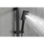 Douche à main réglable en hauteur en acier inoxydable noir mat, barre coulissante de 28 pouces, boyau de 59 pouces, modes de pulvérisation multiples pour tous, lavage idéal pour les animaux de compagnie réglable, bain relaxant varié
