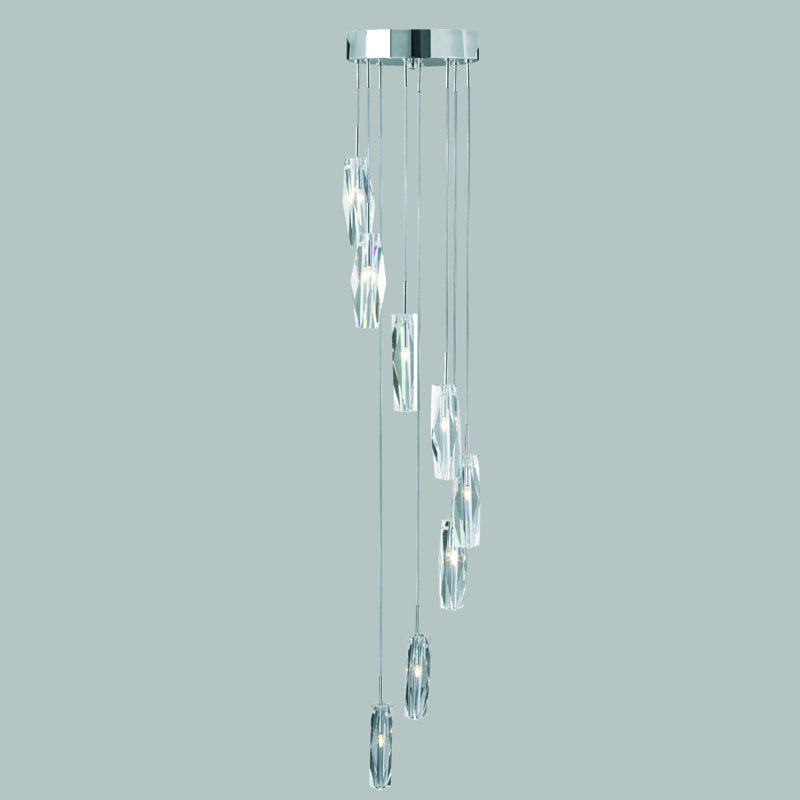 Neil 8 - Light Chrome Cluster Pendant