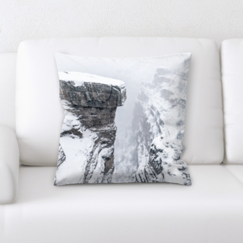 Winter Microsuede Reversible Throw Pillow