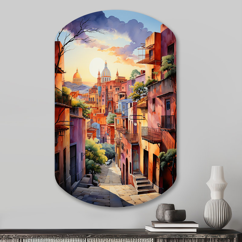 Geis - Mexique, art mural asymétrique en métal, H 31 po x l 19 po