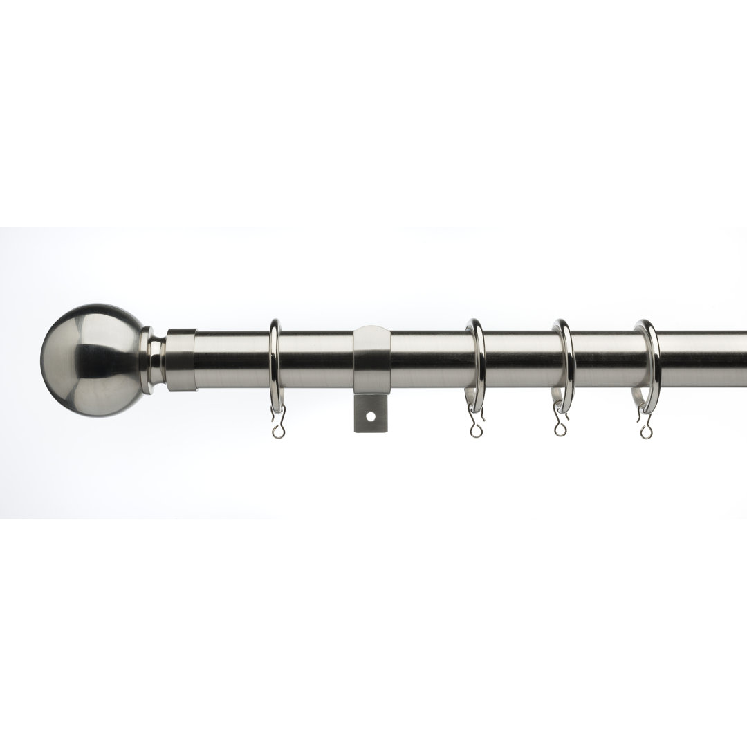 Devontee 2.8cm Bay Window Single Curtain Rod