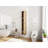 24 Inch Wall-Mounted Side Cabinet Combination, 2-Soft Closing Door, Suitable For Small Bathroom, Study, Storage Room, Original Oak (KD-Packing)