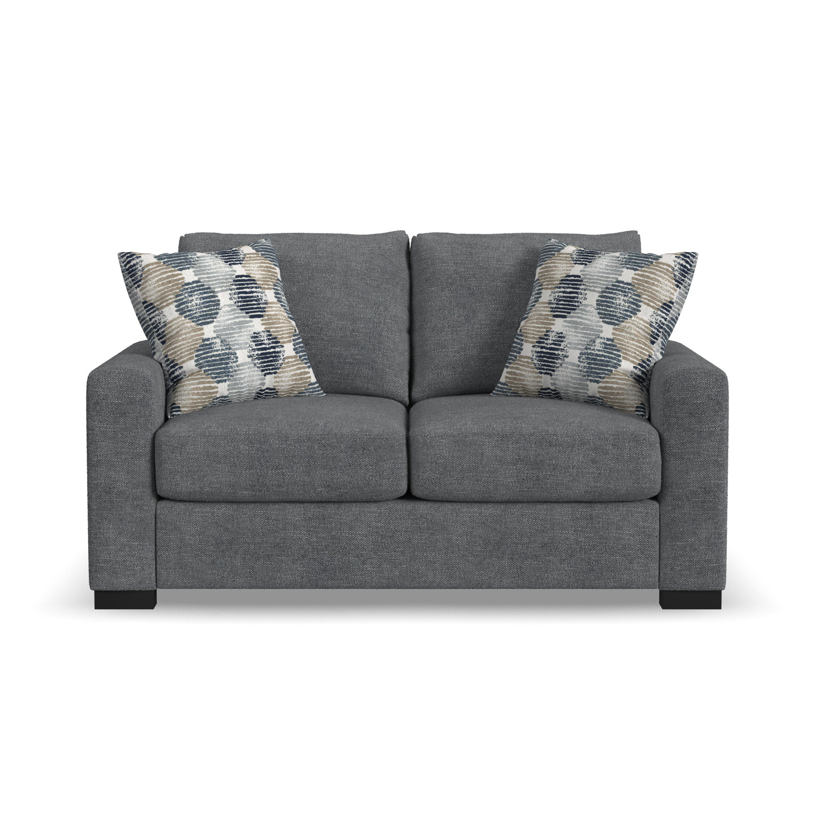 Q5801-20-126-42 65" Loveseat, Blue