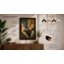 Geometric Deer Head Modern - Framed Print-1498375234-1498375235